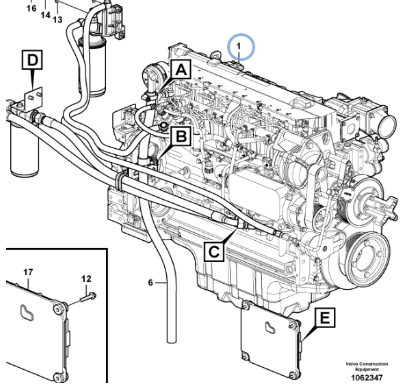 Laying machine diesel engine assembly part number 