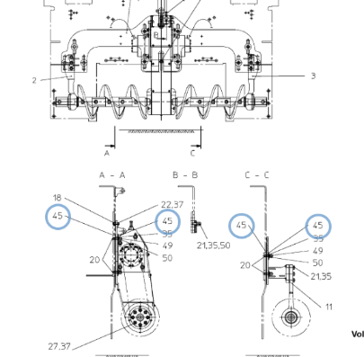 Laying machine anti loosening gasket part number D