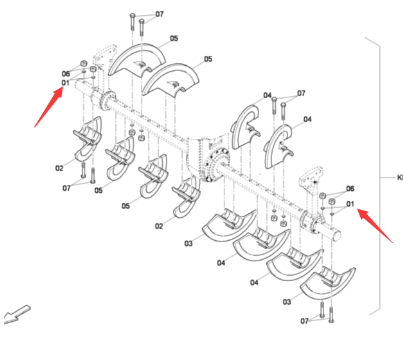 Paving machine anti loosening gasket part number 0