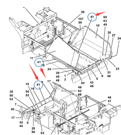 Laying machine flat gasket part number 474990013