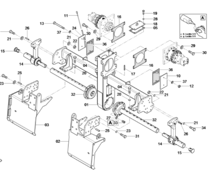 Laying machine stirring repair kit part number 481