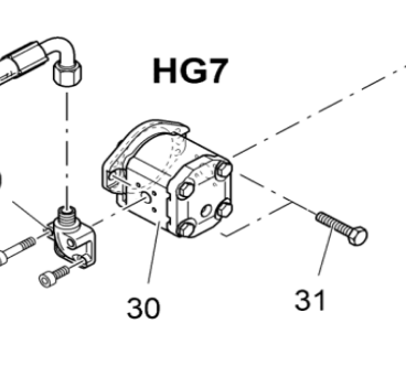 Spread machine scraper limit switch spring part nu