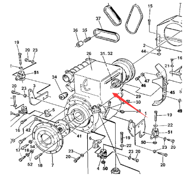Laying machine diesel engine assembly part number 