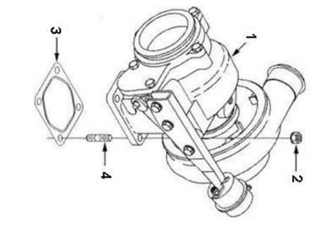 Paver engine turbocharger part number 4812271646