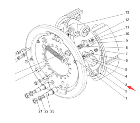 Roller brake pad part number 4812269095