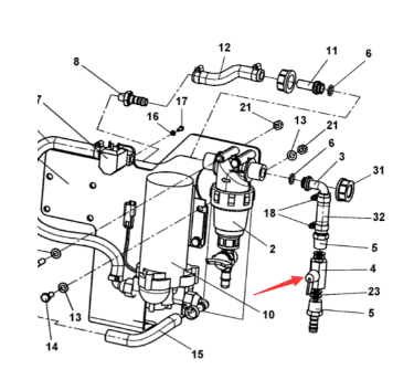 Laying machine sprinkler valve part number 4700925