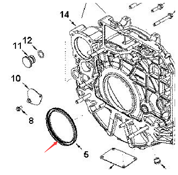 Laying machine crankshaft oil seal part number 481