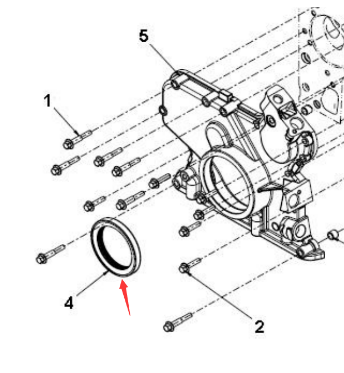Laying machine crankshaft oil seal part number 481