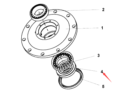 Paver wheel hub gasket part number 4812266376
