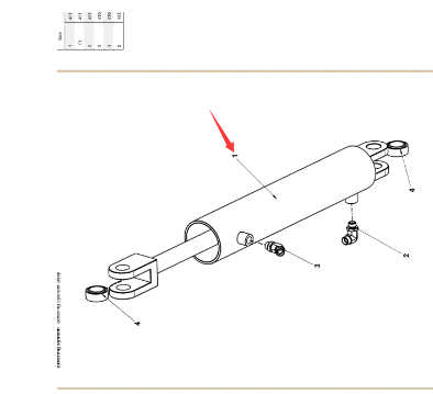 Paving machine steering cylinder repair kit part n
