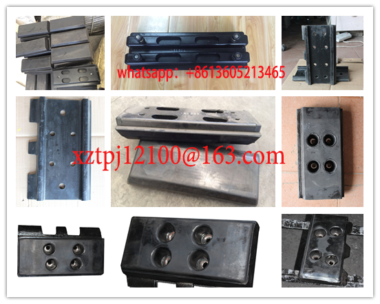 Asphalt & Concrete Paver Rubber Nylon Track Pads f
