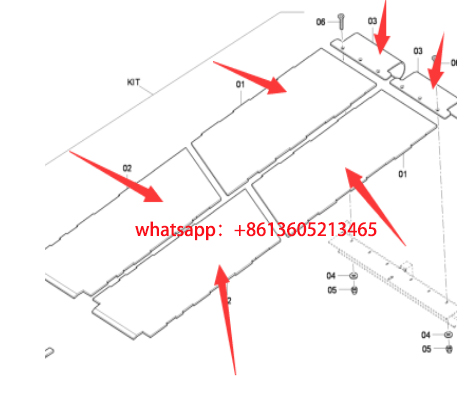 Imported paver hopper bottom plate 4812026783