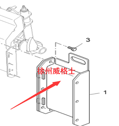 Imported paver screed plate 250, stirring baffle 2