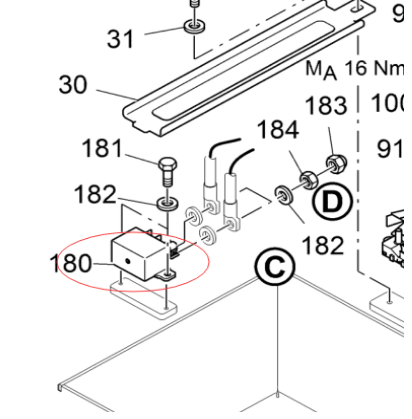 Imported paver power supply relay 2193701