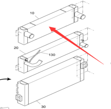 Intercooler for imported paver engine 2212165