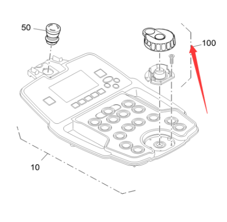 Imported paver side control box potentiometer 2304