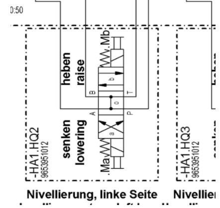 Imported Vogele paver leveling cylinder solenoid v