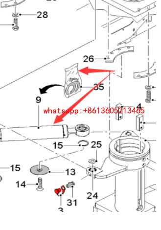 Imported milling machine steering cylinder 2472473