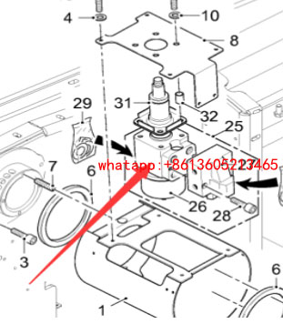 Imported milling machine steering gear 33297