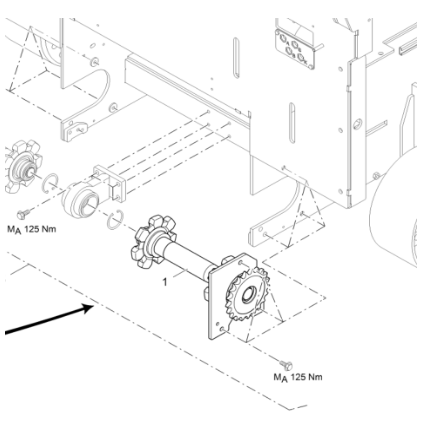 Imported paver engine hood gas spring part number 