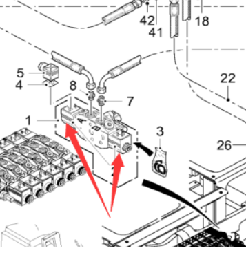 The coil of the tailgate lifting solenoid valve fo