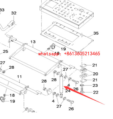 Travel control handle for imported milling machine
