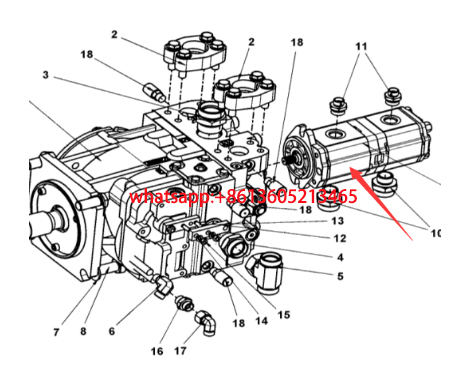 Road roller steering pump part number 4812266044
