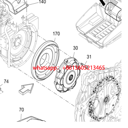 Folgler paver flywheel coupling 2278760