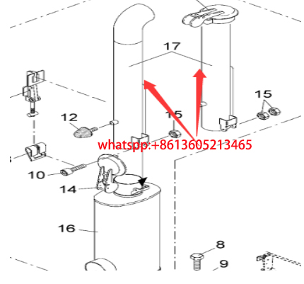 Imported paver exhaust pipe part number 2001616