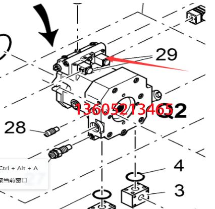 Imported paver hydraulic pump solenoid valve coil 