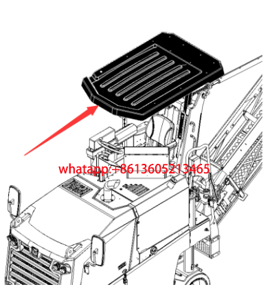 Imported milling machine cab roof 2525557