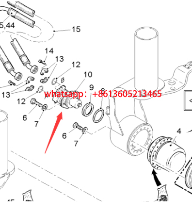 Imported milling machine left rear walking motor 1