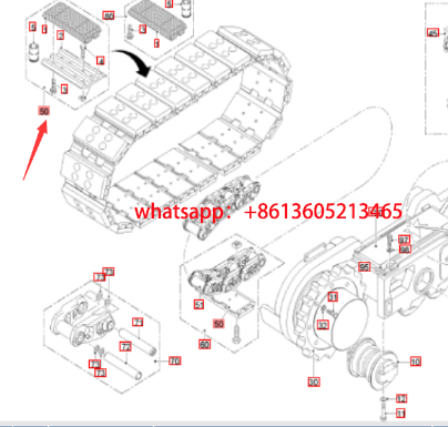 Imported milling machine track plate cover part nu