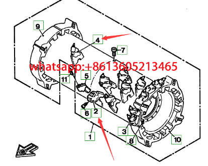 Imported milling machine roof oil cylinder 2056539