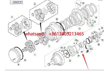 Imported milling machine milling drum reducer bear
