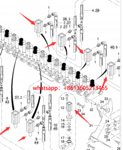 Part number of the foam asphalt cylinder of the im