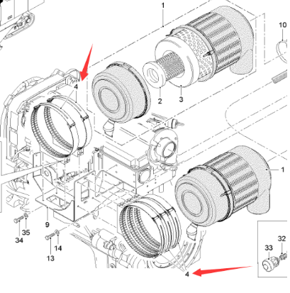 Imported milling machine air filter bracket 19152