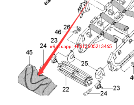 Milling machine feeding belt 2185067