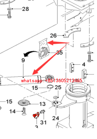 Milling machine steering cylinder 2472473
