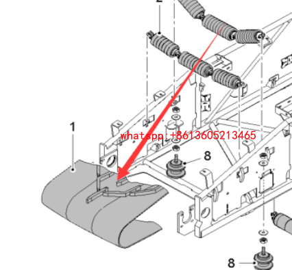 Primary feeding belt for milling machine 2106093