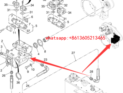 Imported milling machine walking pump 137165