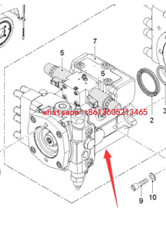 Imported milling machine walking pump 2319548
