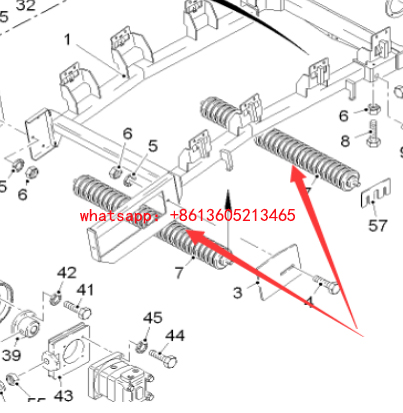 Primary straight idler roller for milling machine 