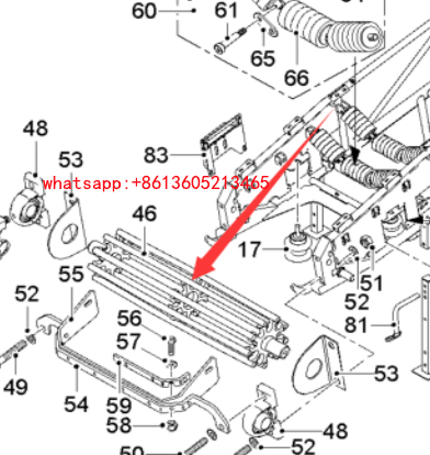 Secondary return roller of milling machine 72060