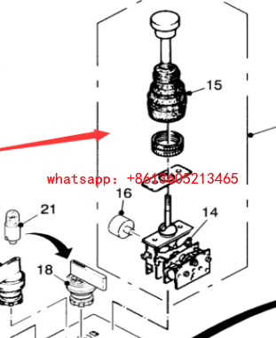 Milling machine travel control handle 194269