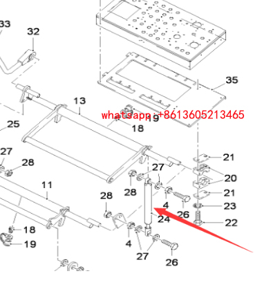 Imported milling machine roof gas spring 81258