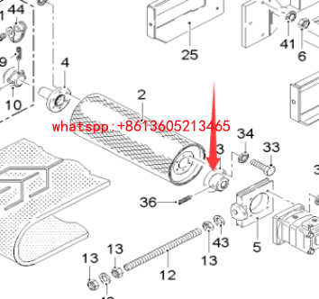 Milling machine water pump drive motor 154554