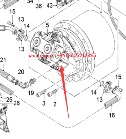 Imported milling machine milling motor 2247425