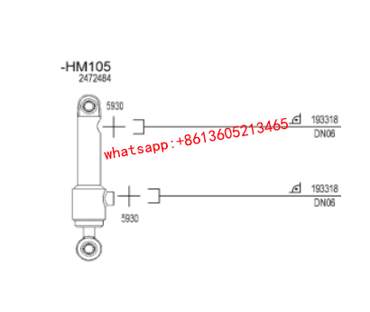Imported milling machine scraper oil cylinder 2472