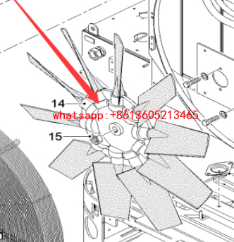 Imported milling machine fan 2628378